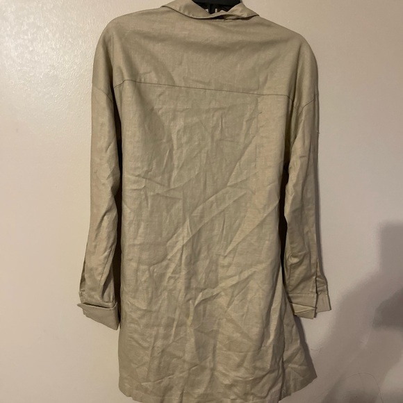 L'Academie Revolve Women The Mae Mini Dress in Oatmeal small NWT - Picture 2 of 9